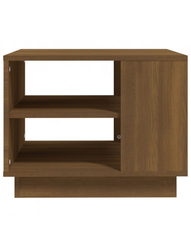 Tavolino da Salotto Rovere Marrone 55x55x43 cm in Truciolato