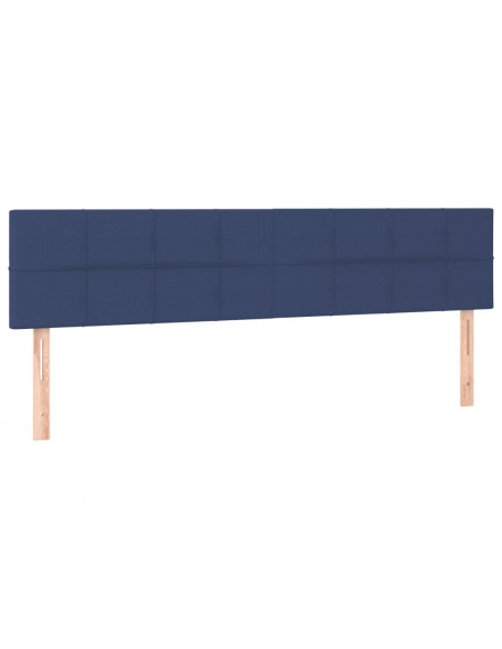 Testiera 2 pz Blu 80x5x78/88 cm in Tessuto