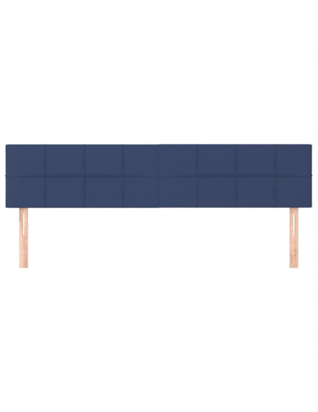 Testiera 2 pz Blu 80x5x78/88 cm in Tessuto