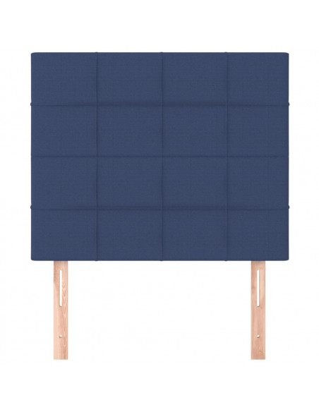 Testiera 2 pz Blu 80x5x78/88 cm in Tessuto