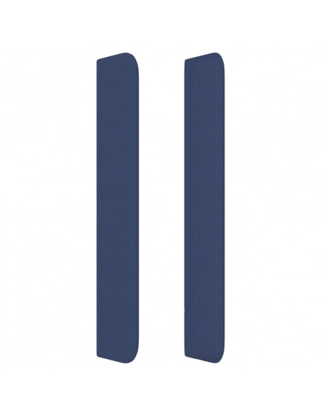 Testiera ad Orecchio Blu 83x16x118/128 cm in Tessuto