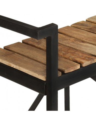 Carrello da Cucina 87x36x81 cm in Legno Massello di Mango