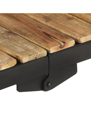 Carrello da Cucina 87x36x81 cm in Legno Massello di Mango