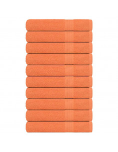 Asciugamani Sauna 10pz Arancioni 80x200cm 360g/m² 100% Cotone