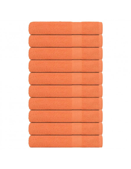 Asciugamani Sauna 10pz Arancioni 80x200cm 360g/m² 100% Cotone