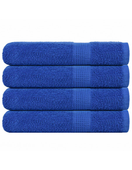 Asciugamani per Sauna 4 pz Blu 80x200cm 360g/m² 100% Cotone
