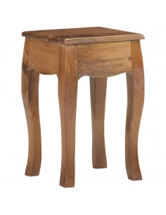 Comodino 28x28x46 cm in Legno Massello di Mango