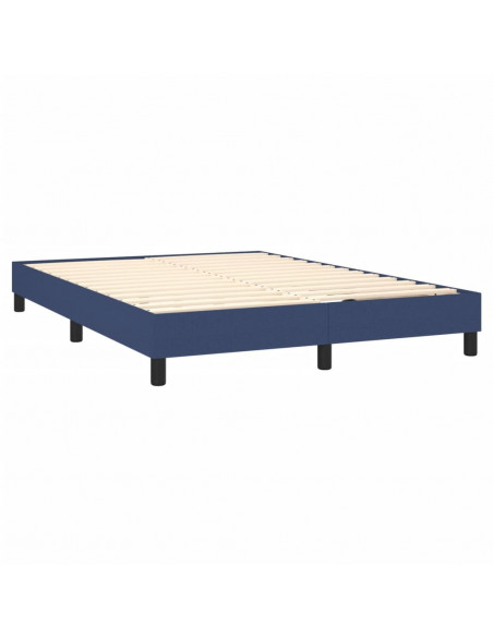 Giroletto a Molle con Materasso Blu 140x190 cm in Tessuto