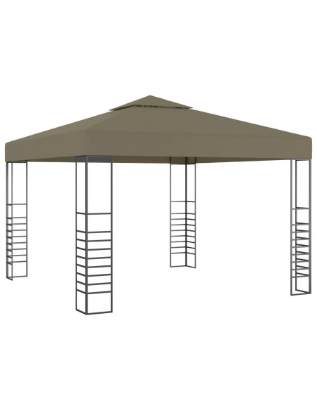 Gazebo da Giardino 3x3 m Grigio Talpa 180 g/m²