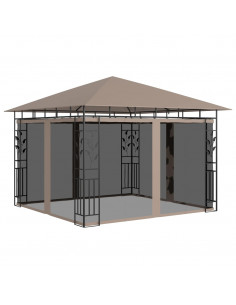 Gazebo con Zanzariera 3x3x2,73 m Talpa 180 g/m²
