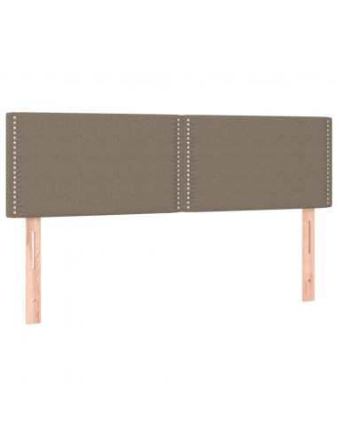 Giroletto a Molle con Materasso Tortora 140x190 cm in Tessuto