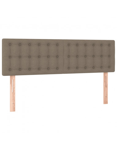 Giroletto a Molle con Materasso Tortora 140x190 cm in Tessuto