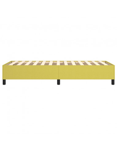 Struttura Letto a Rete a Molle Verde 90x200 cm in Tessuto