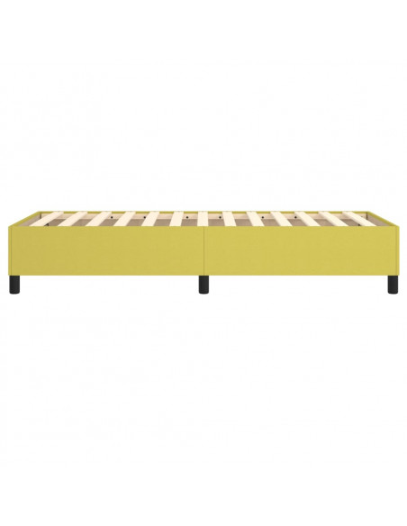 Struttura Letto a Rete a Molle Verde 90x200 cm in Tessuto