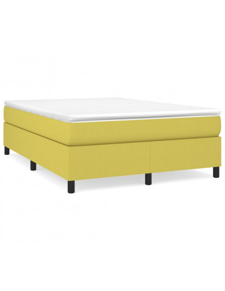 Struttura Letto a Rete a Molle Verde 140x200 cm in Tessuto