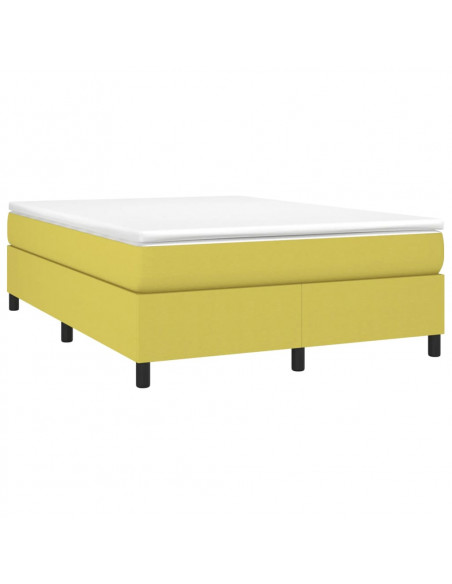 Struttura Letto a Rete a Molle Verde 140x200 cm in Tessuto