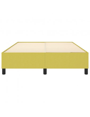Struttura Letto a Rete a Molle Verde 140x200 cm in Tessuto