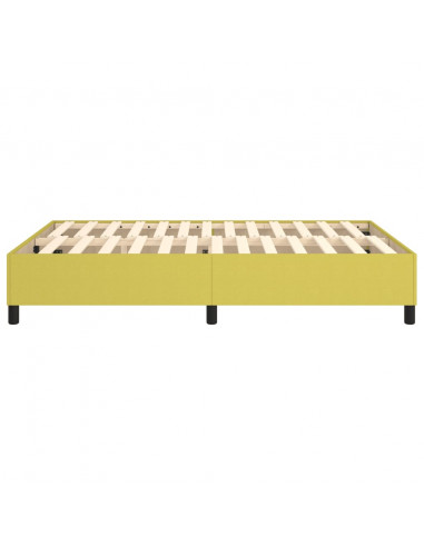 Struttura Letto a Rete a Molle Verde 140x200 cm in Tessuto