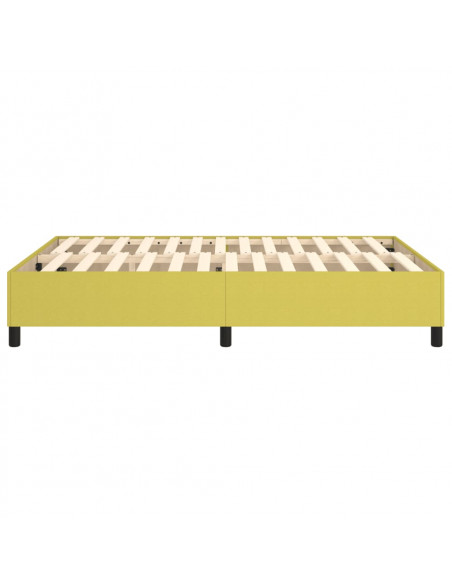 Struttura Letto a Rete a Molle Verde 140x200 cm in Tessuto
