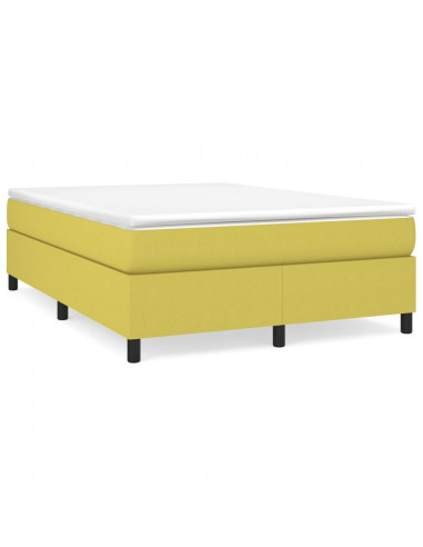 Struttura Letto a Rete a Molle Verde 140x190 cm in Tessuto