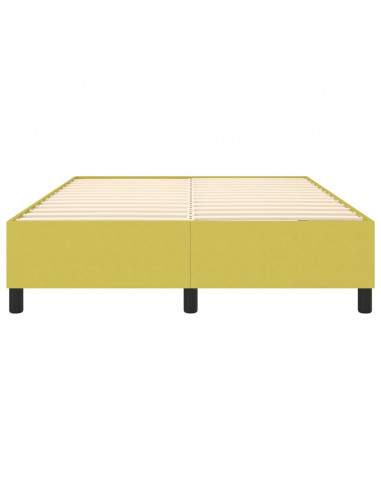 Struttura Letto a Rete a Molle Verde 140x190 cm in Tessuto