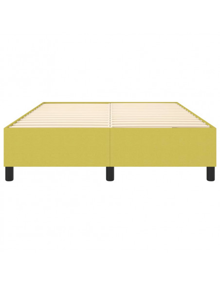 Struttura Letto a Rete a Molle Verde 140x190 cm in Tessuto