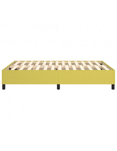 Struttura Letto a Rete a Molle Verde 140x190 cm in Tessuto