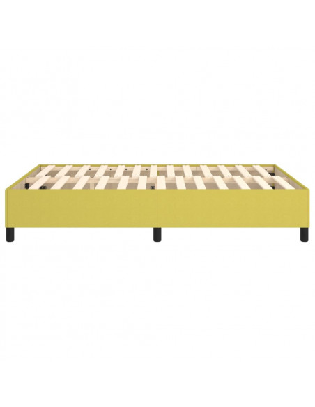 Struttura Letto a Rete a Molle Verde 140x190 cm in Tessuto