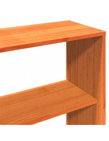 Giroletto senza Materasso Marrone Cera 200x200 cm Legno di Pino