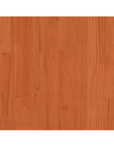 Giroletto senza Materasso Marrone Cera 200x200 cm Legno di Pino