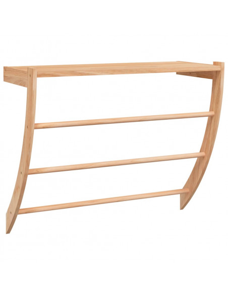 Portasciugamani 60x25,5x49 cm in Legno Massello di Noce