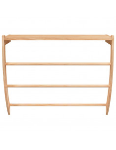 Portasciugamani 60x25,5x49 cm in Legno Massello di Noce 2