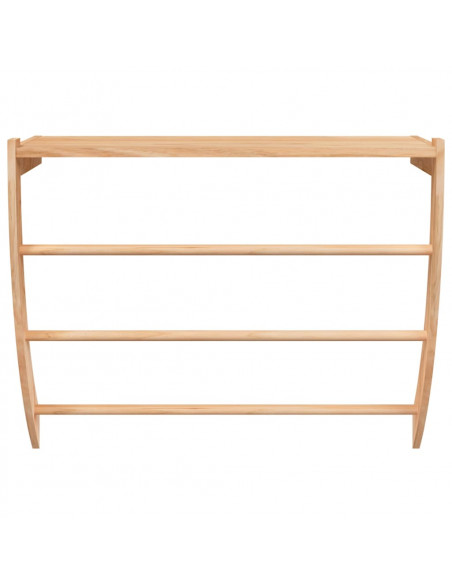 Portasciugamani 60x25,5x49 cm in Legno Massello di Noce
