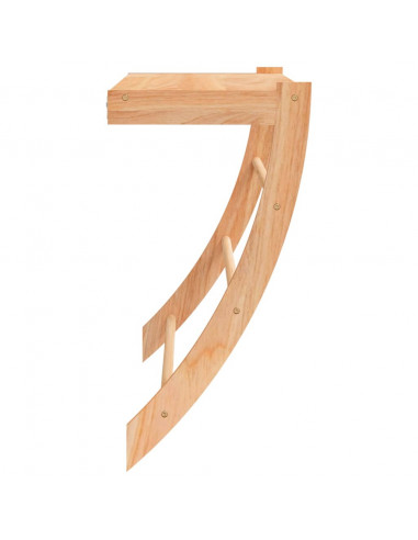 Portasciugamani 60x25,5x49 cm in Legno Massello di Noce