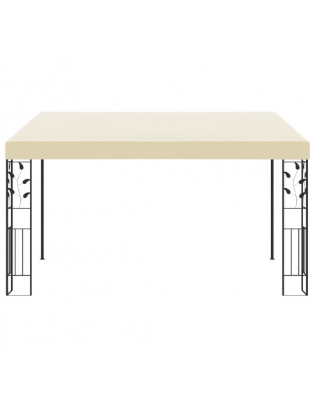 Gazebo a Parete 4x3x2,5 m Crema