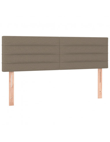 Giroletto a Molle con Materasso Tortora 140x190 cm in Tessuto