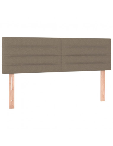 Giroletto a Molle con Materasso Tortora 140x190 cm in Tessuto