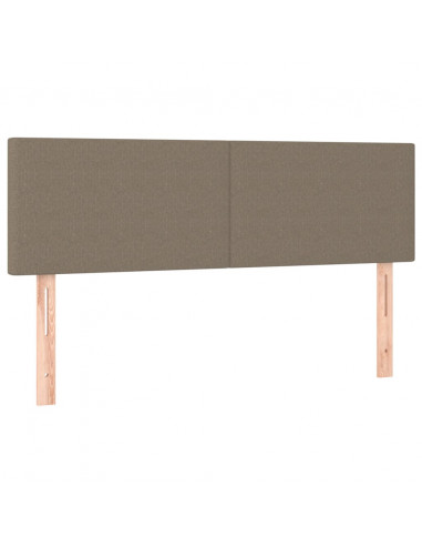 Giroletto a Molle con Materasso Tortora 140x190 cm in Tessuto