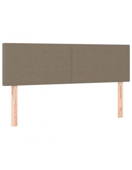 Giroletto a Molle con Materasso Tortora 140x190 cm in Tessuto