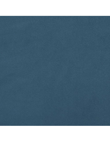 Giroletto con Testiera Blu Scuro 200x200 cm in Velluto