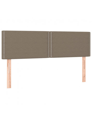 Giroletto a Molle con Materasso Tortora 140x190 cm in Tessuto