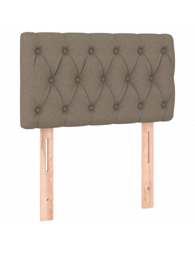 Giroletto a Molle con Materasso Tortora 80x200 cm inTessuto