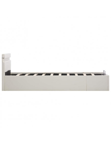 Giroletto Contenitore Idraulico LED Bianco Similpelle 100x200cm