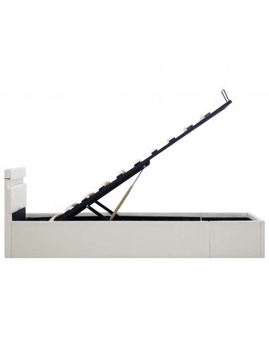 Giroletto Contenitore Idraulico LED Bianco Similpelle 100x200cm