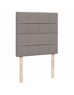 Giroletto a Molle con Materasso Tortora 100x200 cm in Tessuto