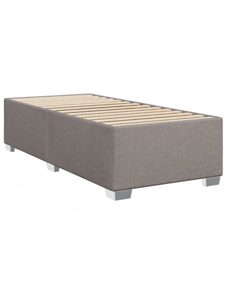 Giroletto a Molle con Materasso Tortora 100x200 cm in Tessuto