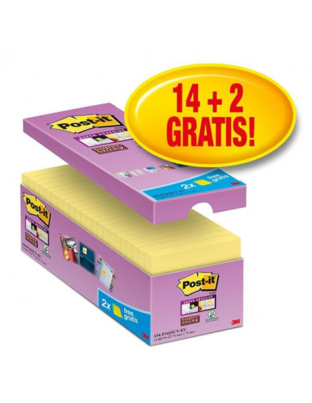 CF14+2 POST-IT SUPER STICKY 76X76 G