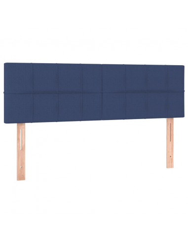 Giroletto a Molle con Materasso Blu 140x190 cm in Tessuto