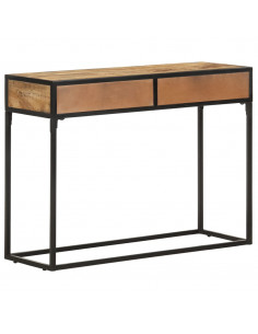 Tavolo Consolle 100x35x75 cm in Legno Massello di Mango