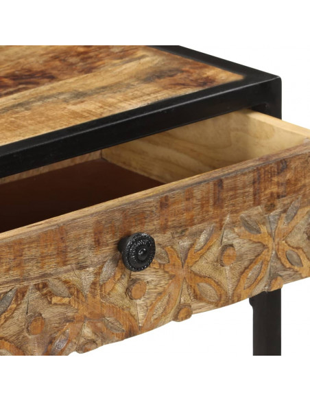 Tavolo Consolle 100x35x75 cm in Legno Massello di Mango
